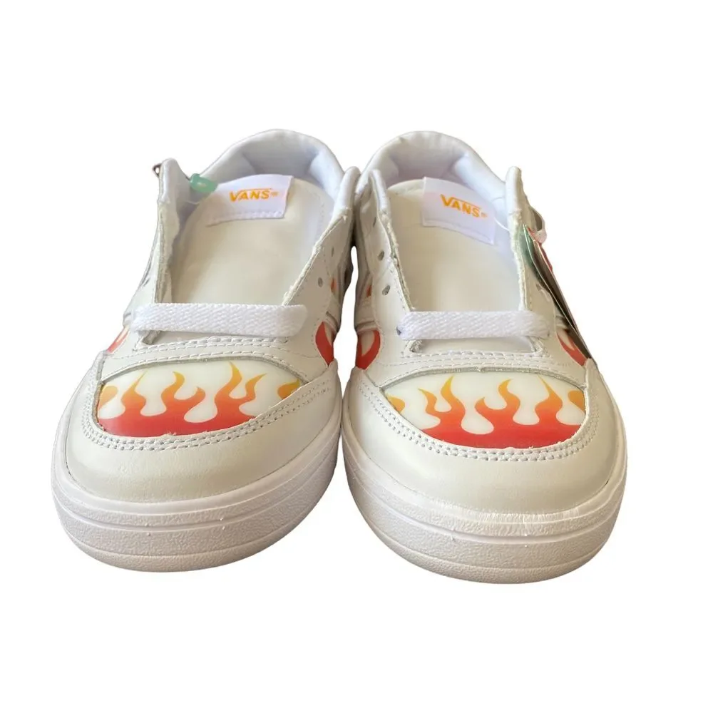 Vans White Flame Lenticular Lowland CC‎ Lace Up Unisex Sneaker Shoes Size W5.5